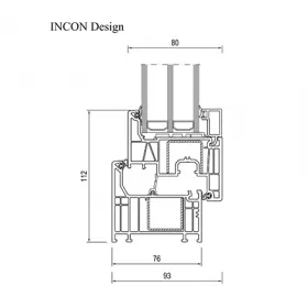 Minimalistické plastové okno INCON DESIGN - INCON